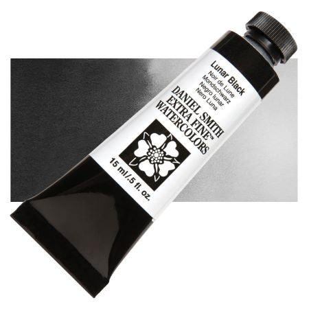 Daniel Smith Extra Fine Watercolor - Lunar Black, 15 ml Tube