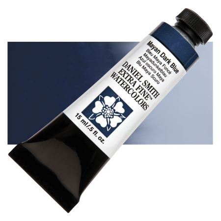 Daniel Smith Extra Fine Watercolor - Mayan Dark Blue, 15 ml Tube