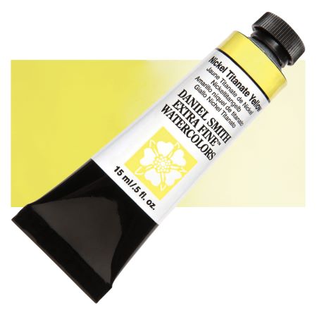 Daniel Smith Extra Fine Watercolor - Nickel Titanate Yellow, 15 ml Tube