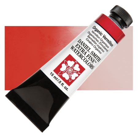 Daniel Smith Extra Fine Watercolor - Organic Vermilion, 15 ml Tube