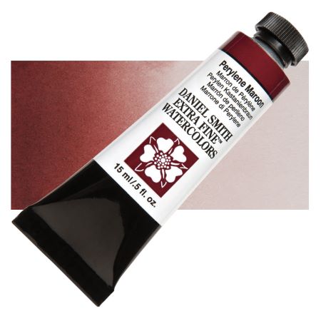 daniel smith extra fine watercolors perylene maroon
