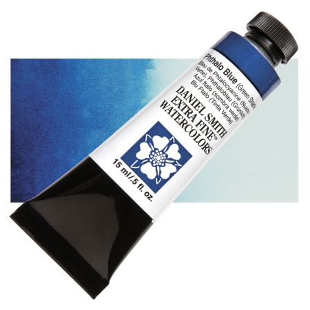 Daniel Smith Extra Fine Watercolor - Phthalo Blue Green Shade, 15 ml Tube