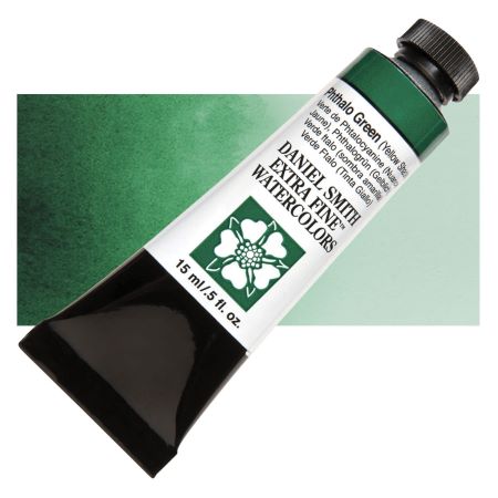 Daniel Smith Extra Fine Watercolor - Phthalo Green Yellow Shade, 15 ml Tube