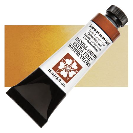 Daniel Smith Extra Fine Watercolor - Quinacridone Gold, 15 ml Tube