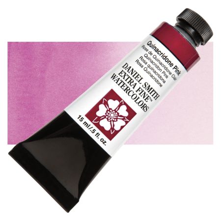 Daniel Smith Extra Fine Watercolor - Quinacridone Pink, 15 ml Tube