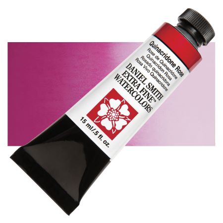 Daniel Smith Extra Fine Watercolor - Quinacridone Rose, 15 ml Tube