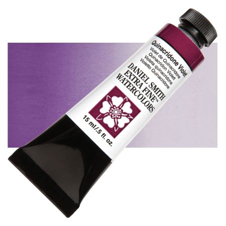 Daniel Smith Extra Fine Watercolor - Quinacridone Violet, 15 ml Tube