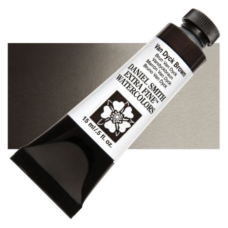 Daniel Smith Extra Fine Watercolor - Van Dyck Brown, 15 ml Tube