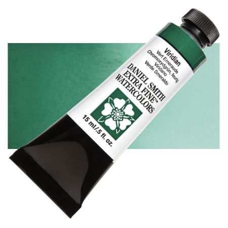 Daniel Smith Extra Fine Watercolor - Viridian, 15 ml Tube