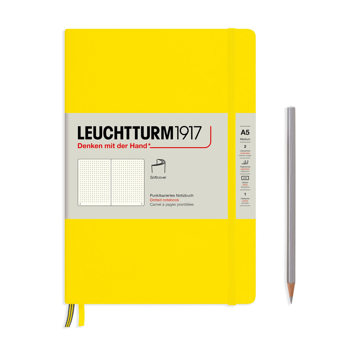 LEUCHTTURM1917 Medium A5 Notebook – Hardcover & Softcover