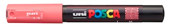 POSCA Paint Marker, PC-1M, Extra-Fine Bullet, Coral Pink