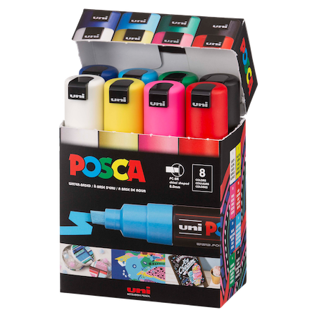 POSCA 8-Color Paint Marker Set, PC-8K