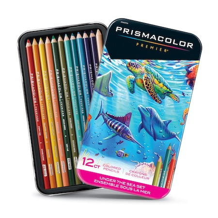 Prismacolor Premier Thick Core Colored Pencil Set, 12-Colors, Under The Sea