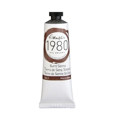Gamblin 1980 Oil Color 37 milliliter burnt sienna