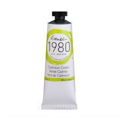 Gamblin 1980 Oil Color 37 milliliter cadmium green