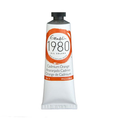Gamblin 1980 Oil Color 37 milliliter cadmium orange