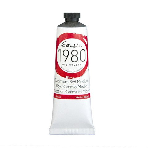 Gamblin 1980 Oil Color 37 milliliter cadmium red medium