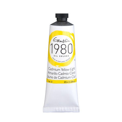 Gamblin 1980 Oil Color 37 milliliter cadmium yellow light