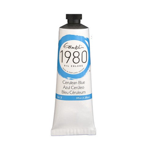 Gamblin 1980 Oil Color 37 milliliter cerulean blue