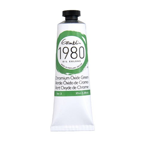 Gamblin 1980 Oil Color 37 milliliter chromium oxide green