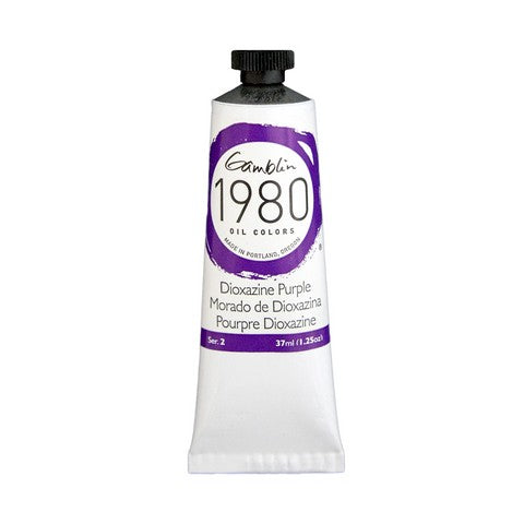 Gamblin 1980 Oil Color 37 milliliter dioxzine purple