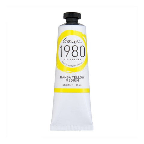Gamblin 1980 Oil Color 37 milliliter hansa yellow medium