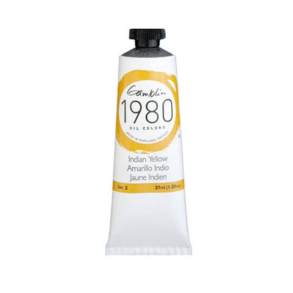 Gamblin 1980 Oil Color 37 milliliter india yellow