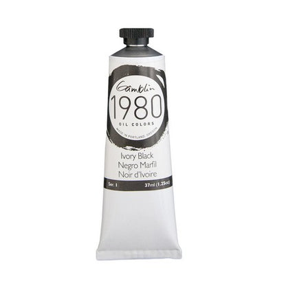 Gamblin 1980 Oil Color 37 milliliter ivory black
