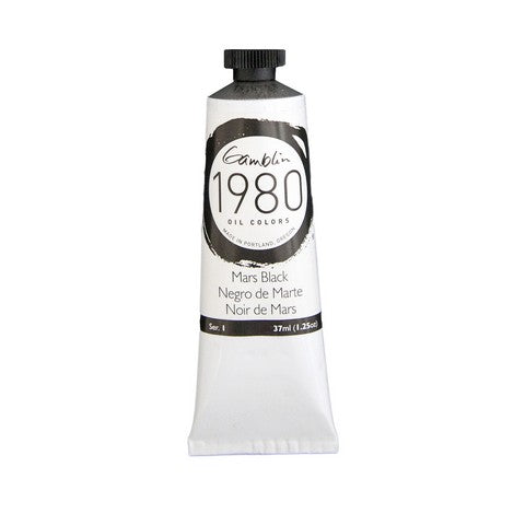 Gamblin 1980 Oil Color 37 milliliter mars black