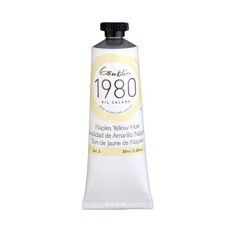 Gamblin 1980 Oil Color 37 milliliter naples yellow