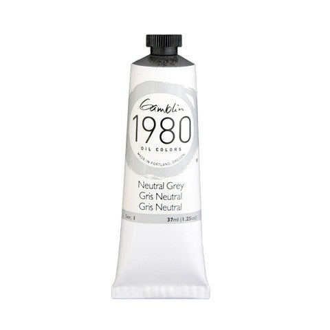 Gamblin 1980 Oil Color 37 milliliter neutral grey
