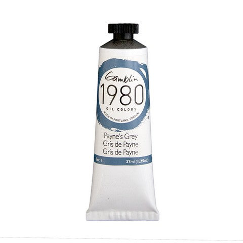 Gamblin 1980 Oil Color 37 milliliter paynes grey