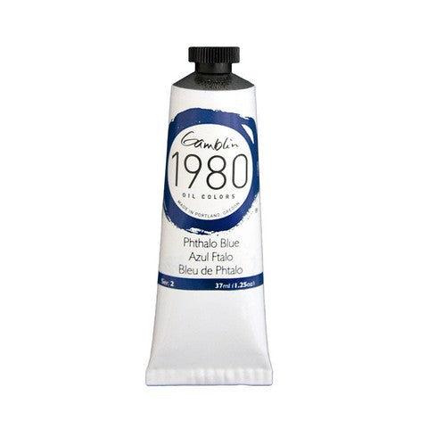 Gamblin 1980 Oil Color 37 milliliter phthalo blue