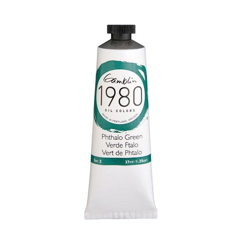 Gamblin 1980 Oil Color 37 milliliter phthalo green