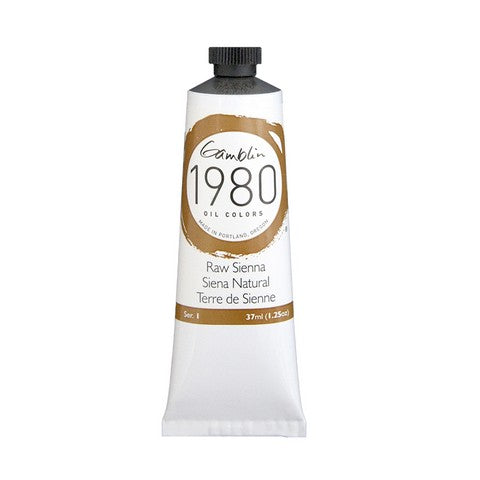 Gamblin 1980 Oil Color 37 milliliter raw sienna