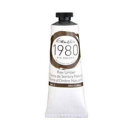 Gamblin 1980 Oil Color 37 milliliter raw umber