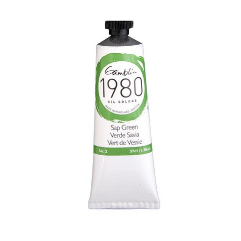 Gamblin 1980 Oil Color 37 milliliter sap green