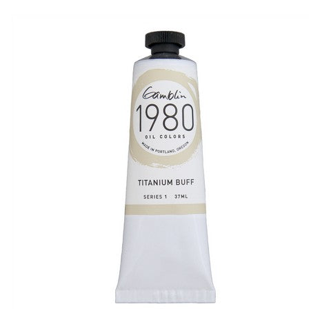 Gamblin 1980 Oil Color 37 milliliter titanium buff