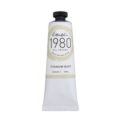 Gamblin 1980 Oil Color 37 milliliter titanium buff