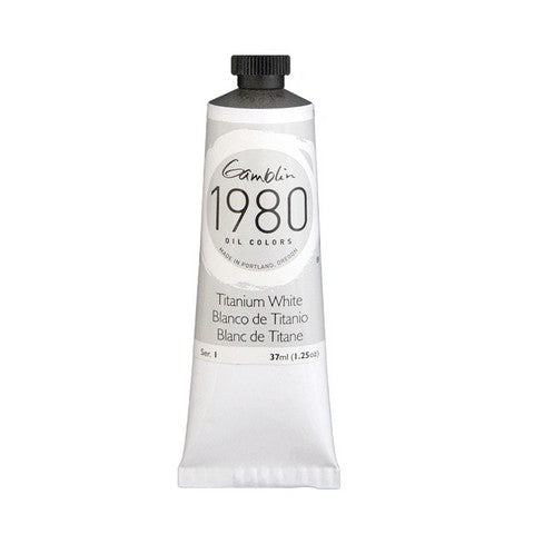 Gamblin 1980 Oil Color 37 milliliter titanium white