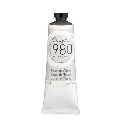 Gamblin 1980 Oil Color 37 milliliter titanium white
