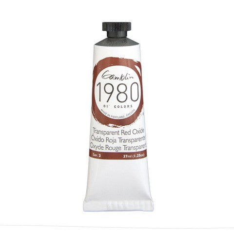 Gamblin 1980 Oil Color 37 milliliter transparent red oxide