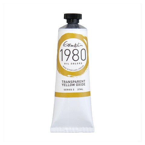 Gamblin 1980 Oil Color 37 milliliter transparent yellow oxide