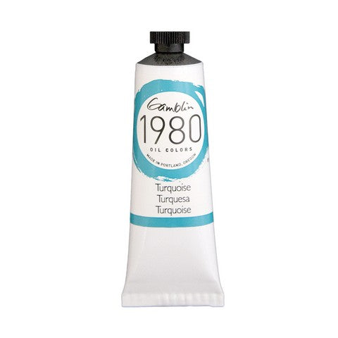 Gamblin 1980 Oil Color 37 milliliter turquoise