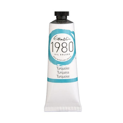 Gamblin 1980 Oil Color 37 milliliter turquoise