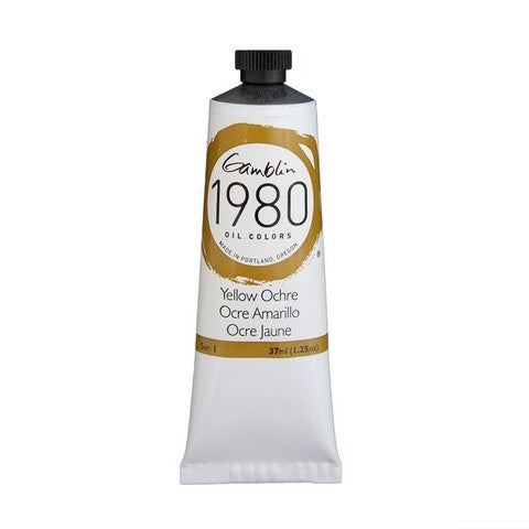 Gamblin 1980 Oil Color 37 milliliter yellow ochre