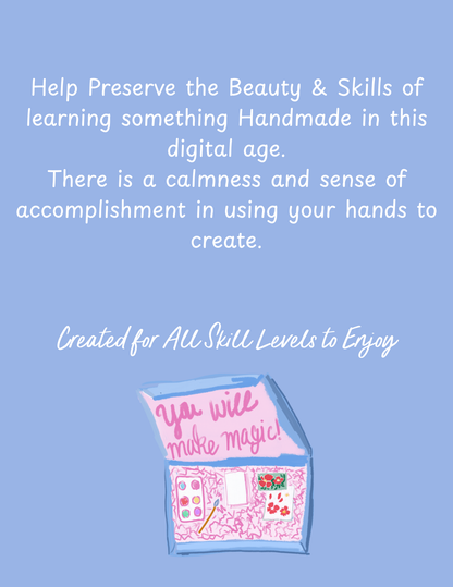 Watercolor Painting Butterfly and Roses DIY Craft Kit