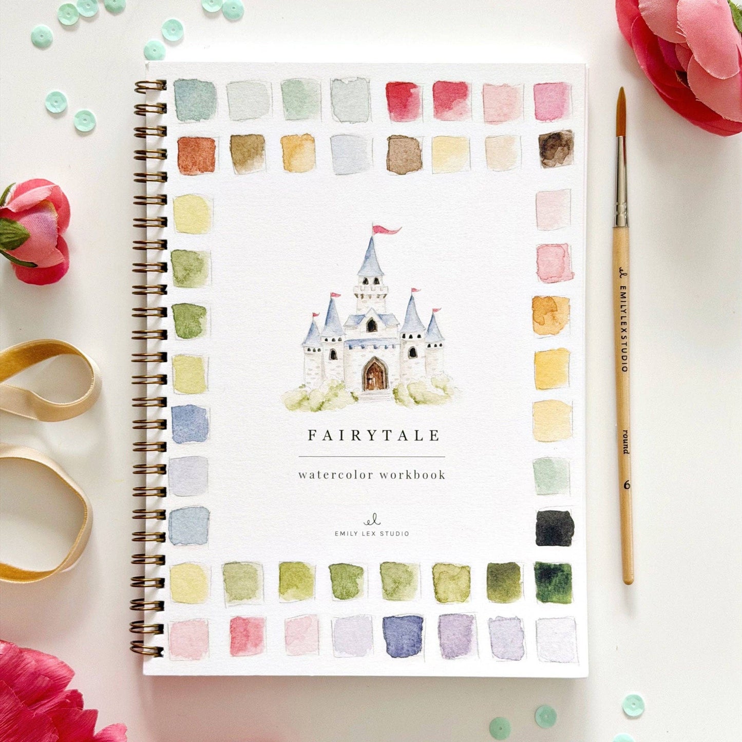Watercolor Workbooks By Emily Lex Studio  — practice lessons, exercises and study projects