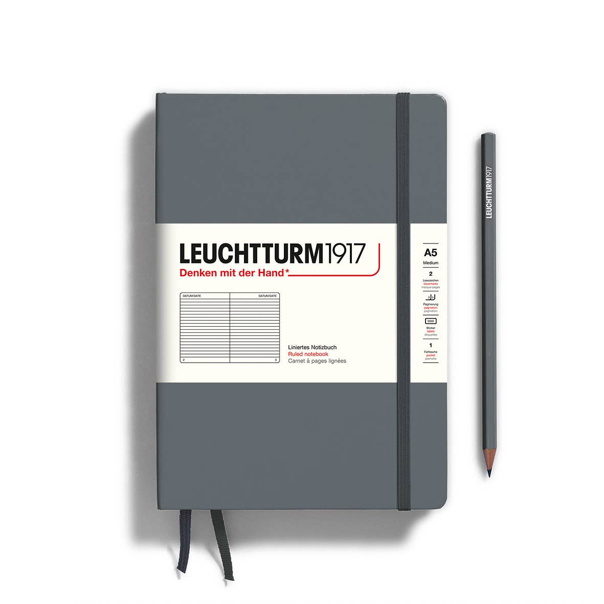 LEUCHTTURM1917 Medium A5 Notebook – Hardcover & Softcover