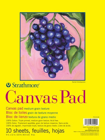 Strathmore 300 Series Canvas Pad, 9x12